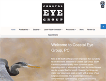 Tablet Screenshot of coastaleyegroup.com